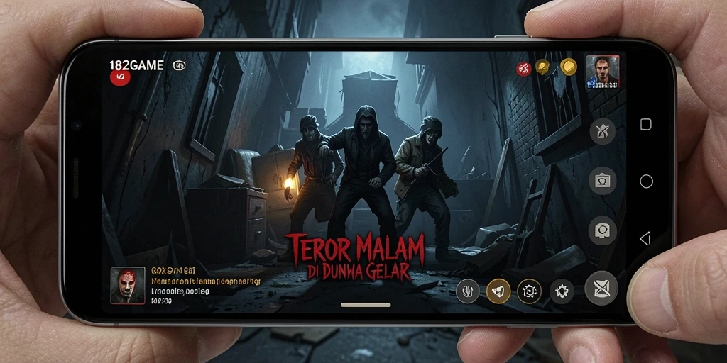 Tangkapan layar menampilkan momen menegangkan dalam gameplay Horror.