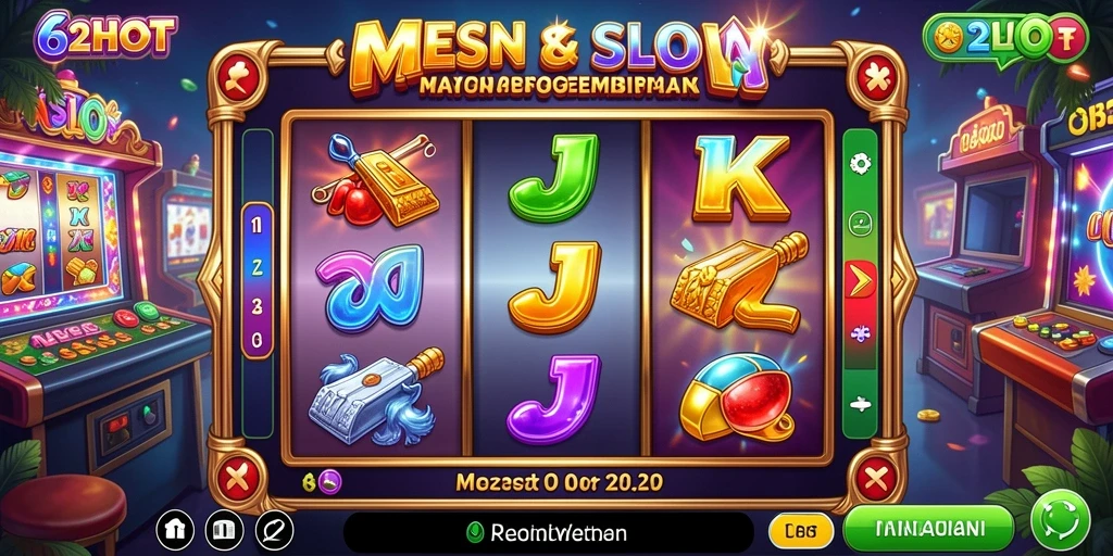 Gameplay mendebarkan di 62HOT dengan berbagai tema slot.
