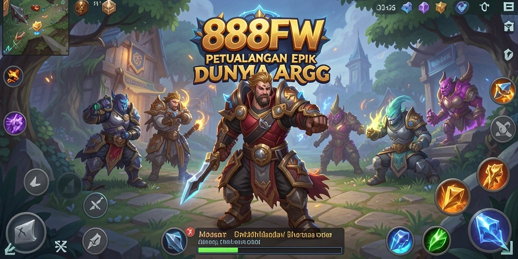 Screenshot gameplay dari 888FW yang penuh aksi dan petualangan.