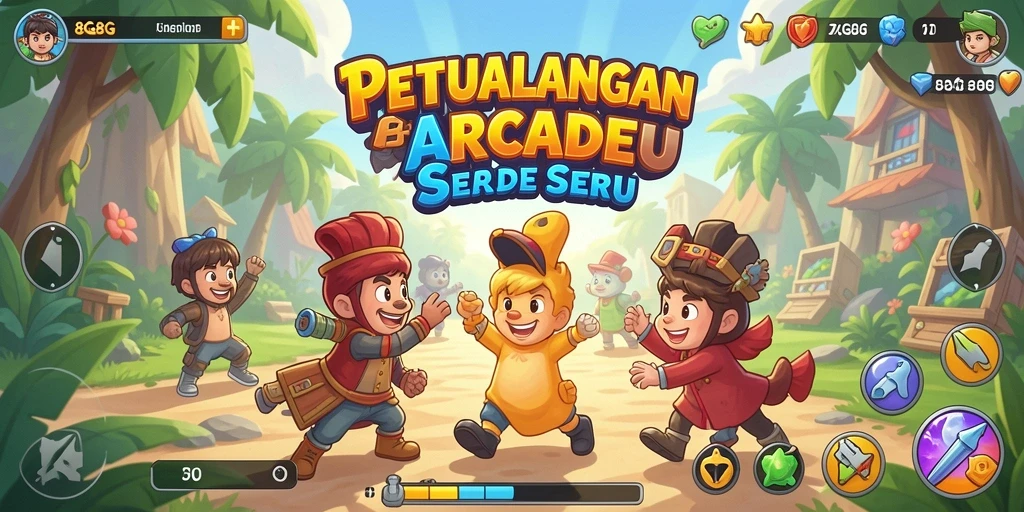 Tampilan gameplay seru dan menantang dari 8G8G.