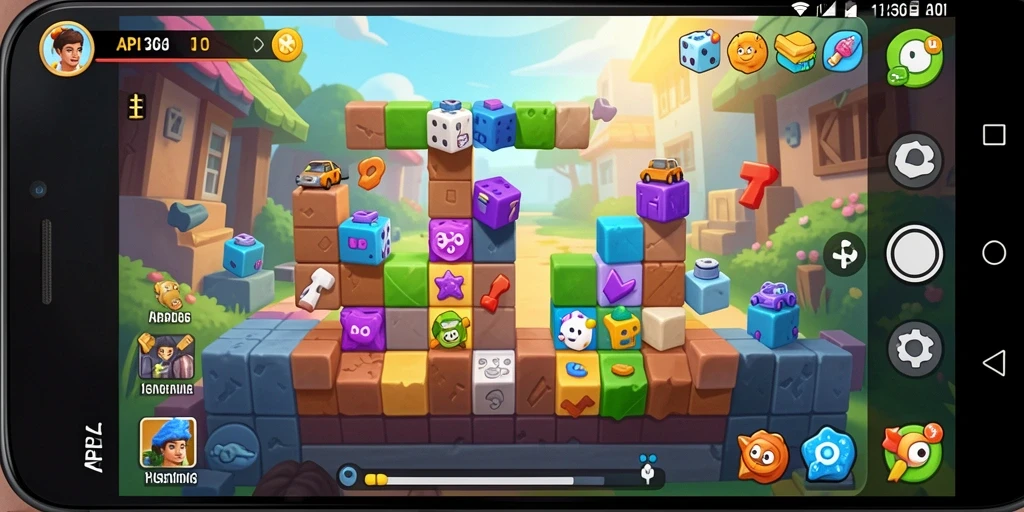 Tampilan gameplay seru di API36 dengan tantangan puzzle menarik.