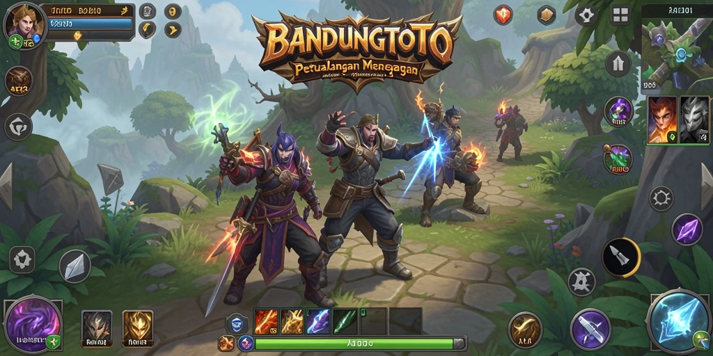 Menampilkan aksi seru dalam permainan ARPG BANDUNGTOTO.