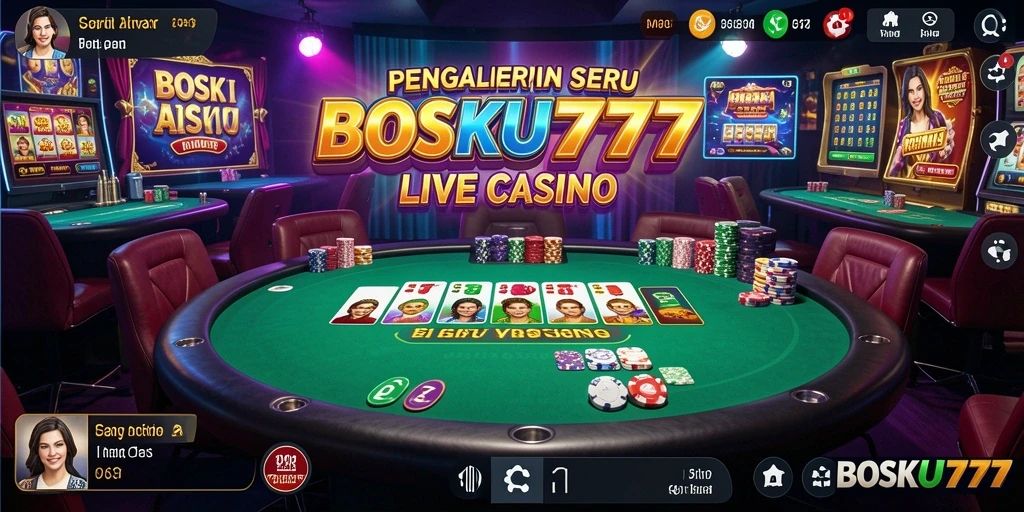 Gameplay langsung dari BOSKU777 dengan dealer profesional.