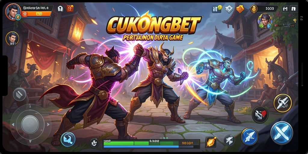 Screenshot gameplay CUKONGBET menampilkan pertarungan yang intens dan grafis yang menarik.