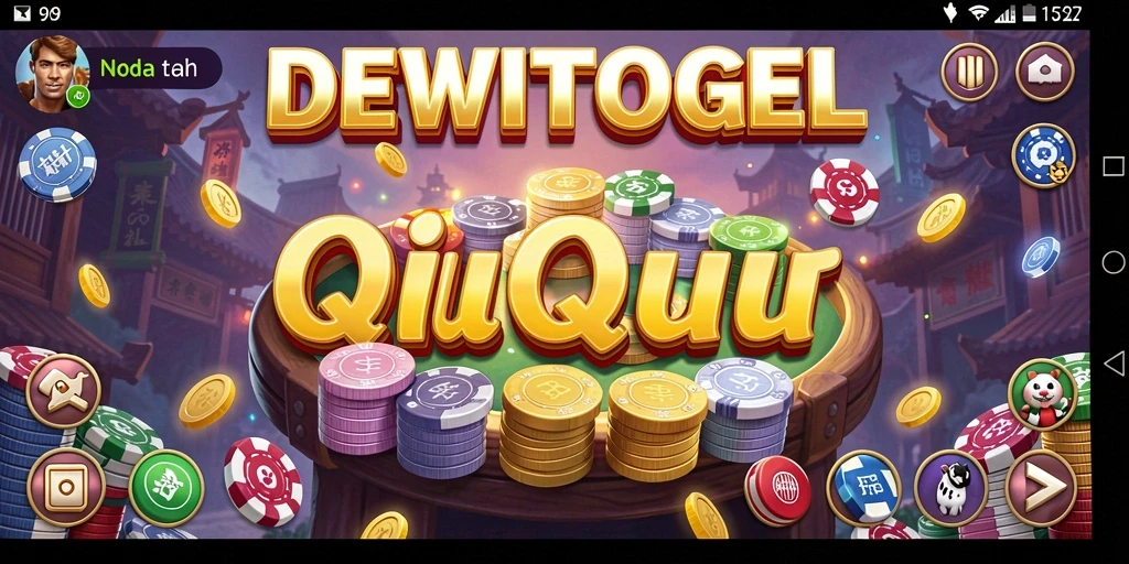 Screenshot gameplay QiuQiu DEWITOGEL yang menampilkan keseruan bermain.