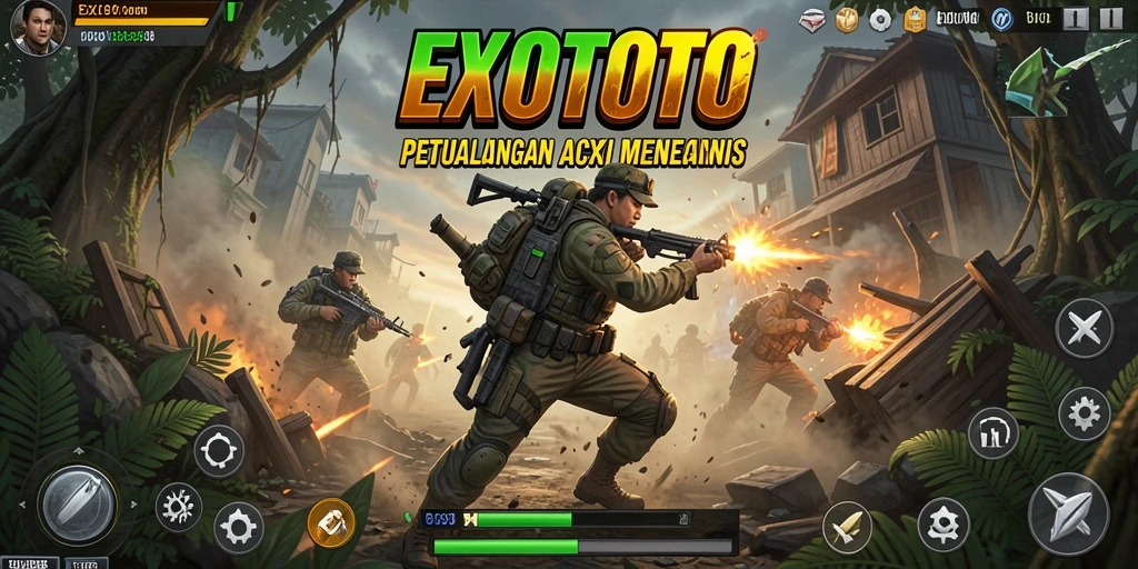Tangkapan layar gameplay EXOTOTO menampilkan aksi mendebarkan dan grafis menawan.