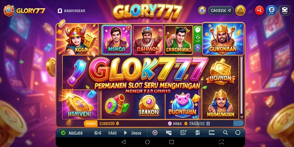 Tampilan gameplay menarik dari GLORY777 slot.