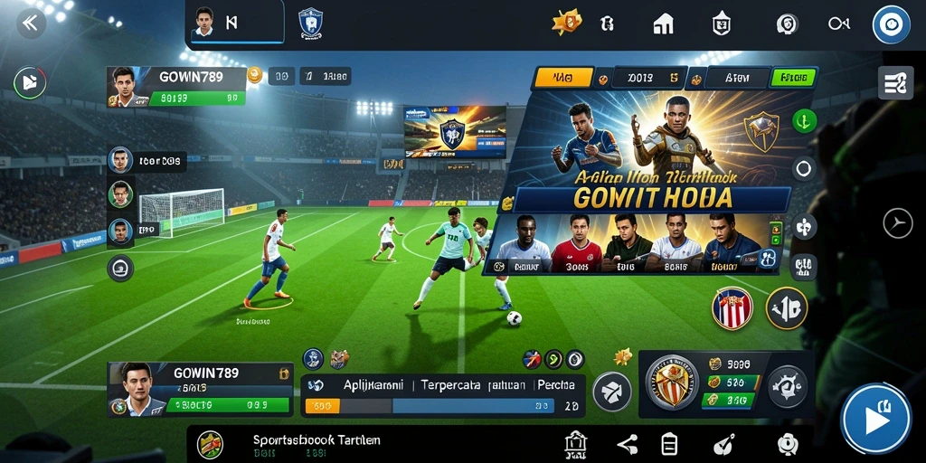 Tampilan gameplay menarik dari aplikasi Sportsbook GOWIN789.