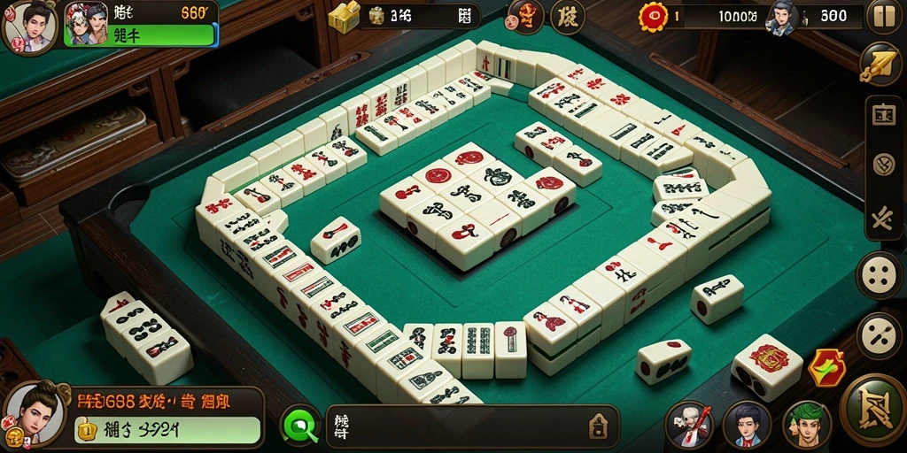 Tampilan gameplay Mahjong yang menarik di ID678 dengan berbagai ubin.