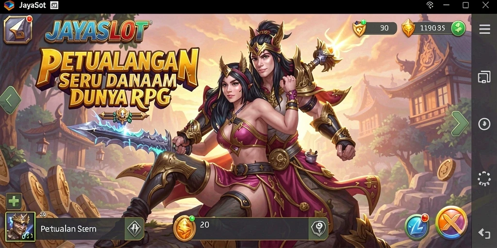 Tampilan gameplay menawan dari JAYASLOT dengan karakter yang beraksi.