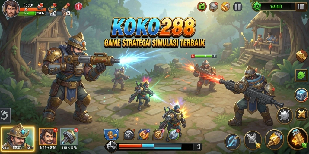 Tampilan gameplay menegangkan di KOKO288 sebagai game SLG.