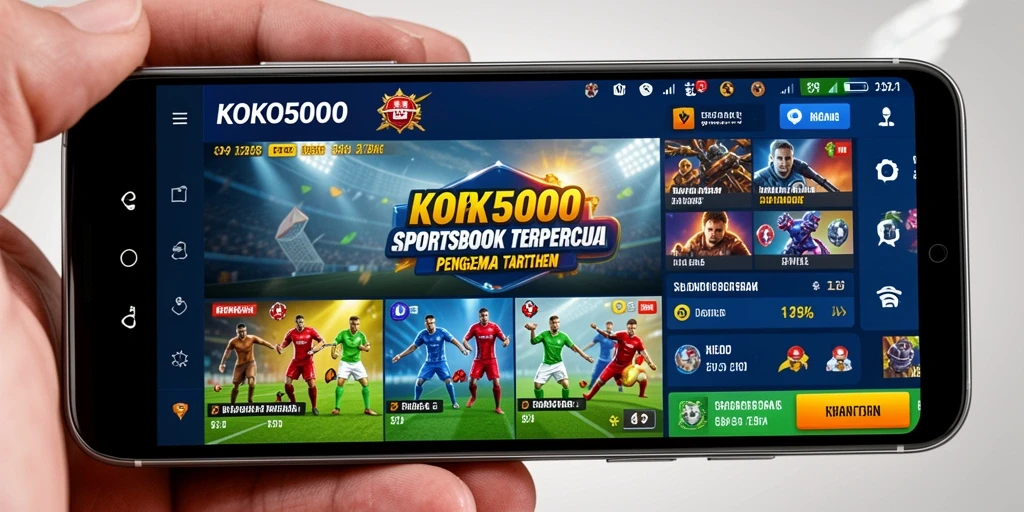 Tampilan gameplay menarik aplikasi KOKO5000 dengan berbagai pilihan taruhan.