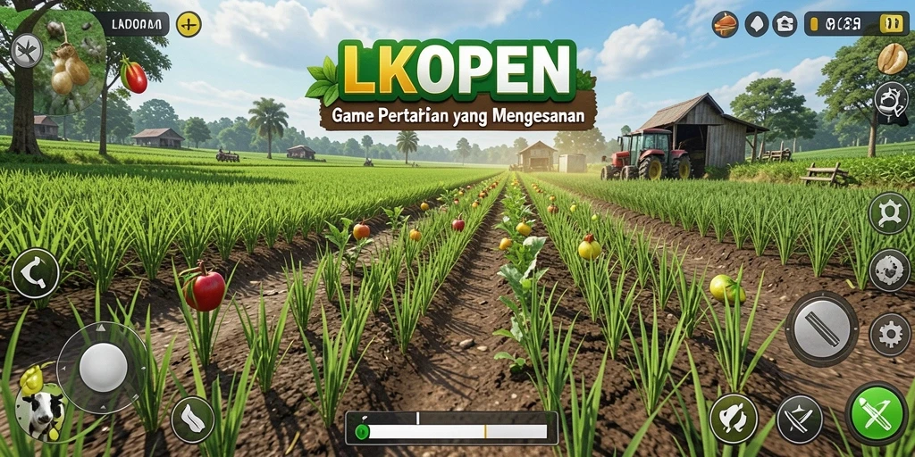 Tampilan gameplay LKOPEN yang mendebarkan dan penuh warna.