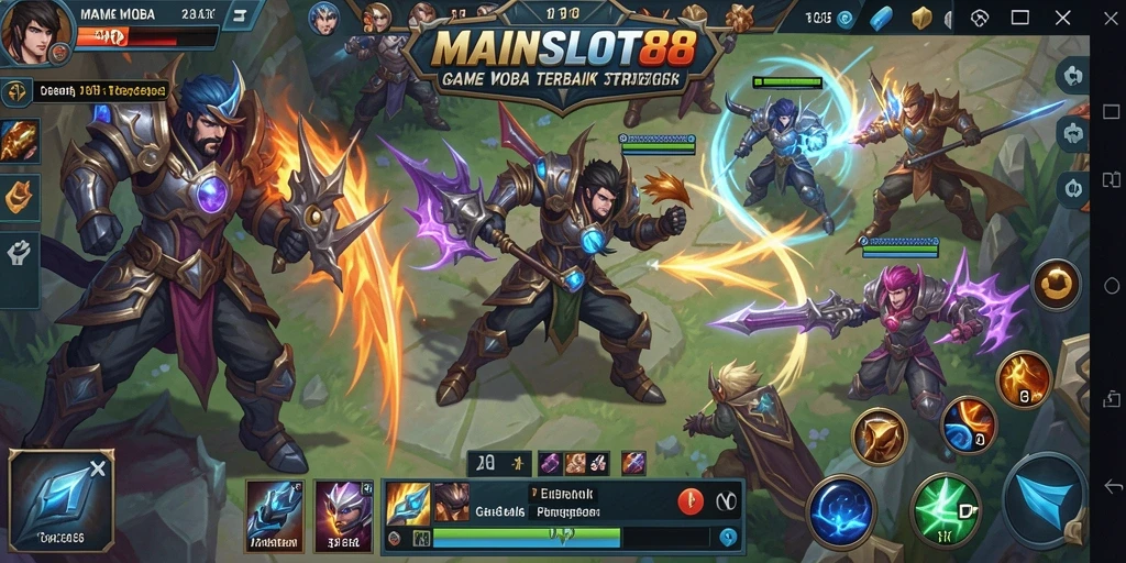 Gameplay seru dan intens di arena MOBA MAINSLOT88.