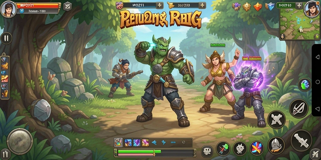 Tampilkan gameplay seru di dunia RPG MPO2121.