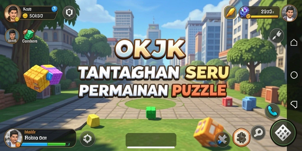 Screenshot gameplay OKJK menampilkan puzzle yang menantang dan menarik.