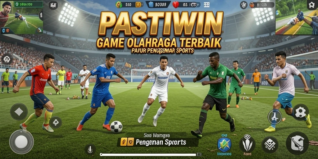 Gameplay seru PASTIWIN yang menampilkan pertandingan olahraga.