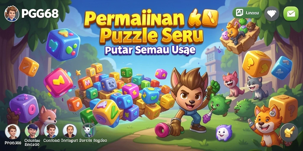 Tampilan gameplay PGG68 yang menantang dan penuh warna.