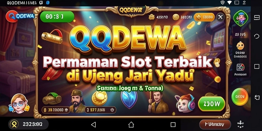 Screenshot gameplay QQDEWA yang penuh warna dan menarik.