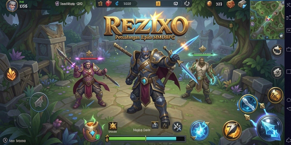 Gameplay mendebarkan di dunia fantasi REZIXO