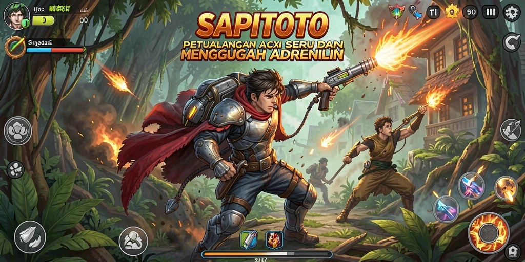 Tampilan menarik dari gameplay aksi SAPITOTO yang memukau.