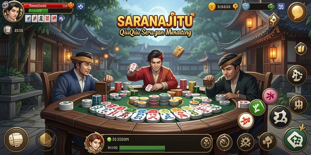 Tampilan gameplay QiuQiu yang menarik dan menantang.