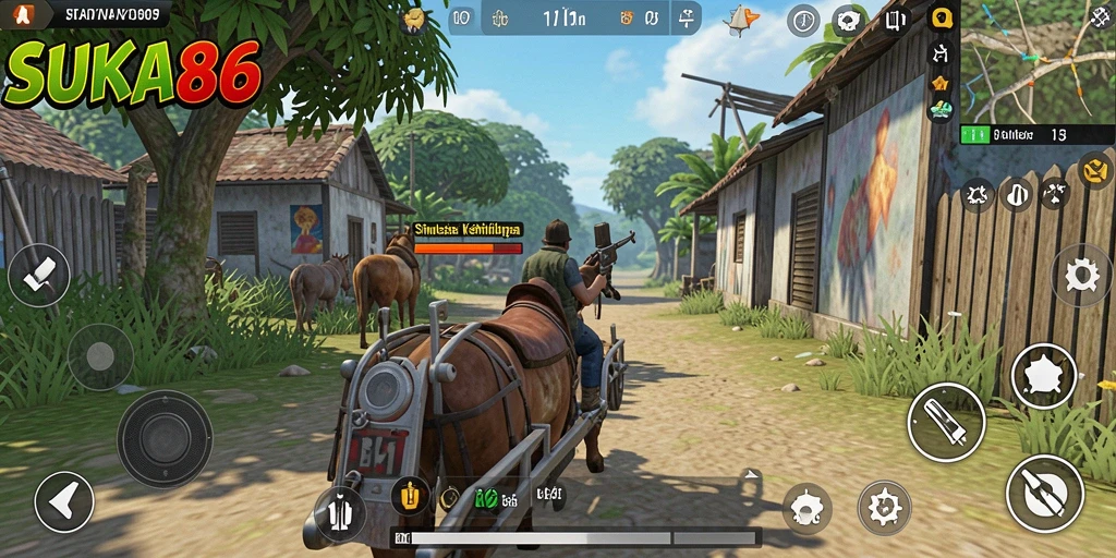 Gameplay menyenangkan dalam SUKA86 dengan grafis yang memukau.