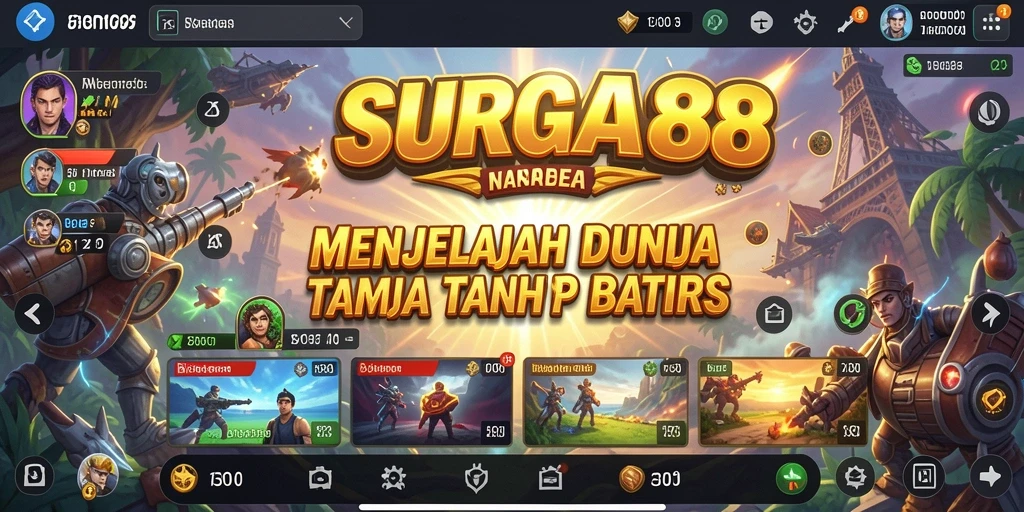 Gameplay seru dan mendebarkan dalam dunia terbuka SURGA88.