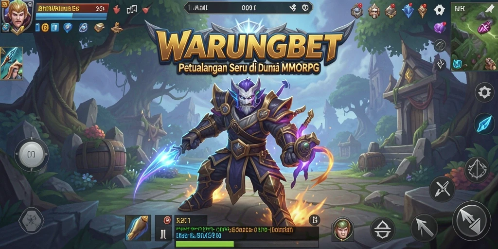 Tangkapan layar menampilkan aksi seru dalam game MMORPG WARUNGBET.