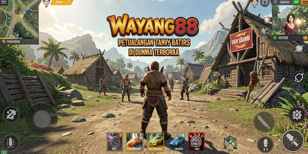 Screenshot gameplay WAYANG88 menampilkan eksplorasi dunia terbuka yang menarik.