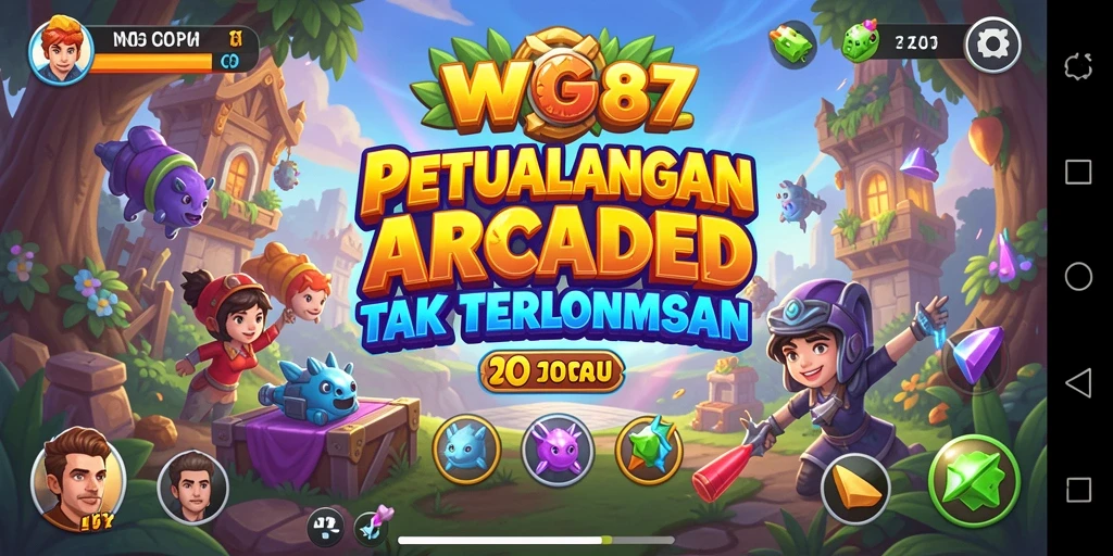 Tangkapan layar permainan WG87 menampilkan aksi arcade yang seru.