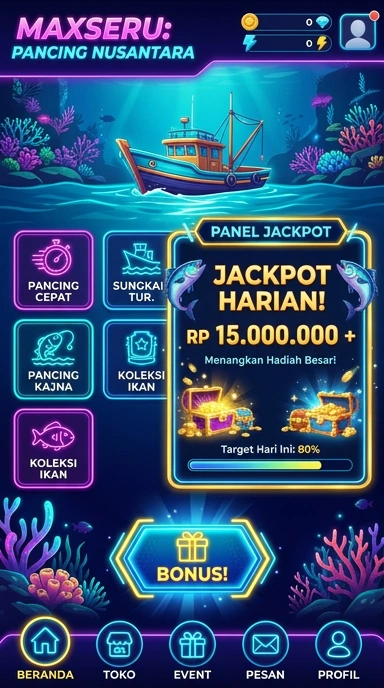Sistem katalog aplikasi maxseru yang lengkap dan terorganisir.